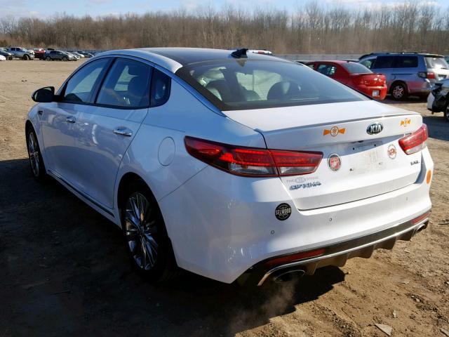 5XXGV4L27HG130758 - 2017 KIA OPTIMA SXL WHITE photo 3