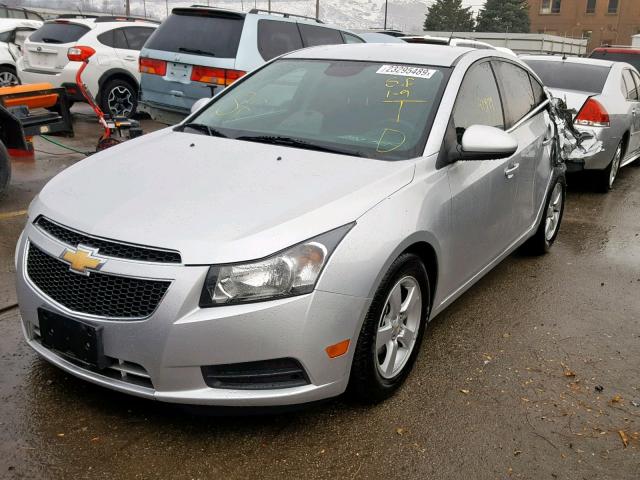 1G1PC5SB4E7477314 - 2014 CHEVROLET CRUZE LT SILVER photo 2