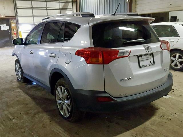 2T3DFREV1FW273459 - 2015 TOYOTA RAV4 LIMIT SILVER photo 3