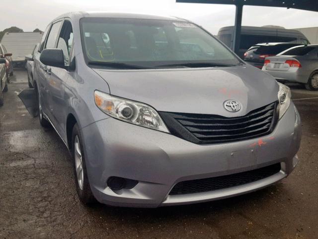 5TDZK3DC3FS546515 - 2015 TOYOTA SIENNA BAS SILVER photo 1