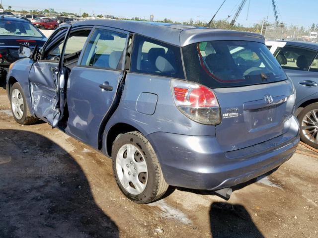 2T1KR32E78C690713 - 2008 TOYOTA MATRIX BLUE photo 3