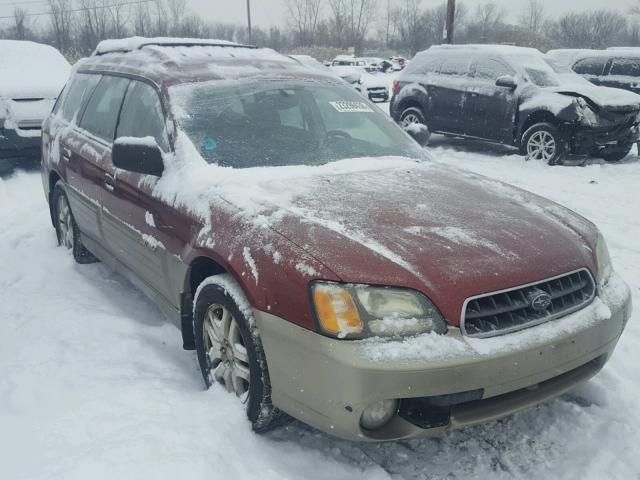 4S3BH675637609711 - 2003 SUBARU LEGACY OUT RED photo 1