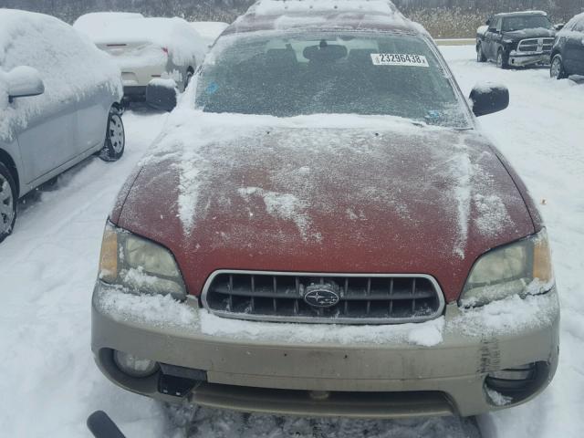 4S3BH675637609711 - 2003 SUBARU LEGACY OUT RED photo 10