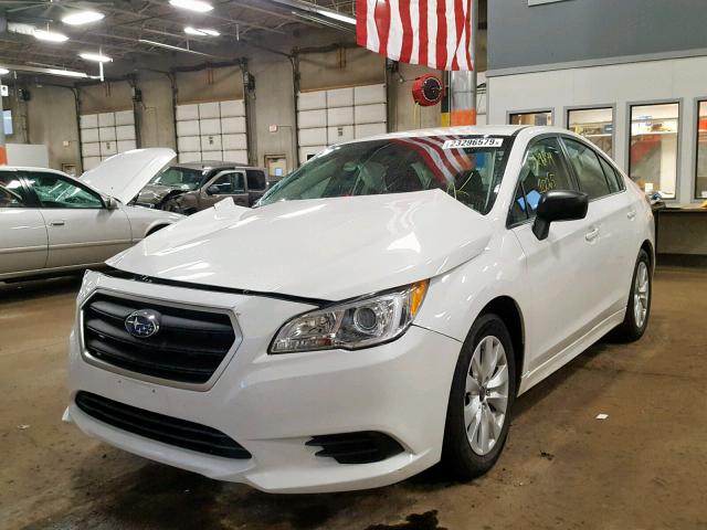 4S3BNAB62H3013005 - 2017 SUBARU LEGACY 2.5 WHITE photo 2