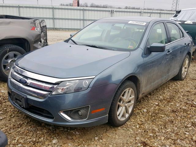 3FAHP0JG7CR222183 - 2012 FORD FUSION SEL GRAY photo 2