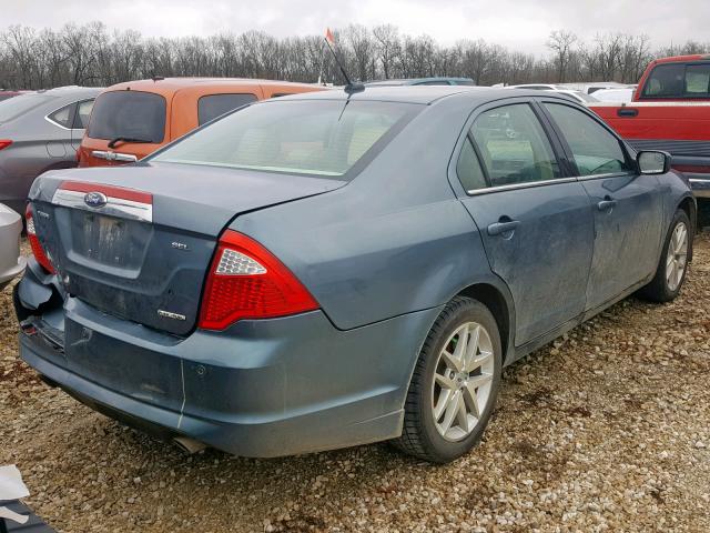 3FAHP0JG7CR222183 - 2012 FORD FUSION SEL GRAY photo 4