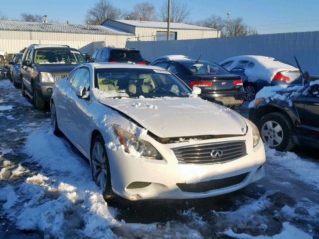 JNKCV64E79M601370 - 2009 INFINITI G37 BASE WHITE photo 1