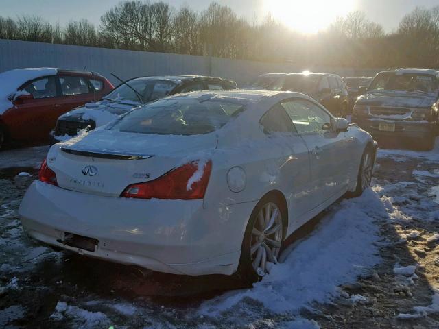 JNKCV64E79M601370 - 2009 INFINITI G37 BASE WHITE photo 4