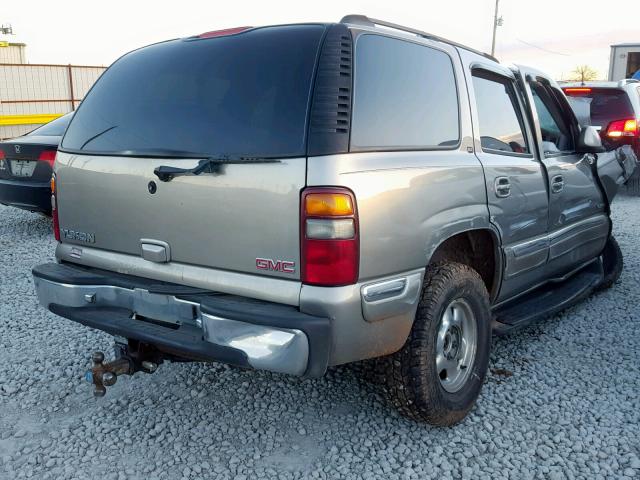 1GKEK13T71J249892 - 2001 GMC YUKON TAN photo 4