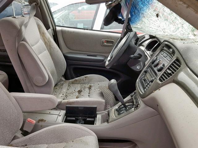JTEGF21A420036692 - 2002 TOYOTA HIGHLANDER ლურჯი ფოტო 5