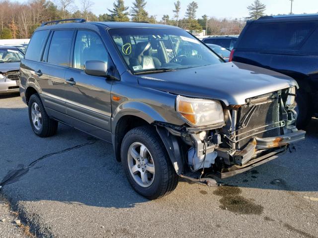 2HKYF18537H521590 - 2007 HONDA PILOT EXL GRAY photo 1