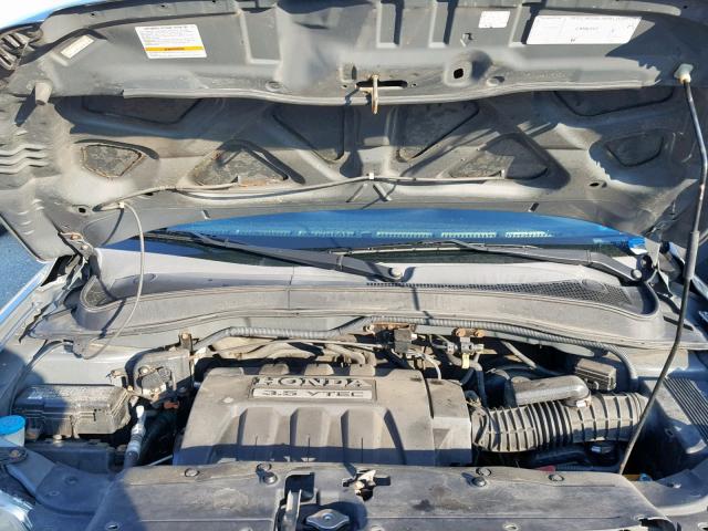 2HKYF18537H521590 - 2007 HONDA PILOT EXL GRAY photo 7