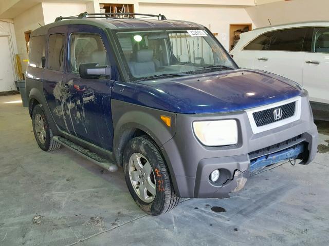 5J6YH286X4L031867 - 2004 HONDA ELEMENT EX BLUE photo 1