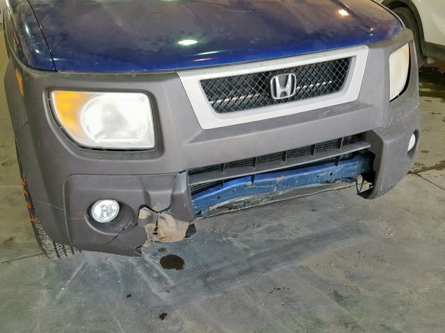 5J6YH286X4L031867 - 2004 HONDA ELEMENT EX BLUE photo 9