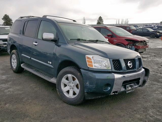 5N1AA08C77N711087 - 2007 NISSAN ARMADA SE GREEN photo 1