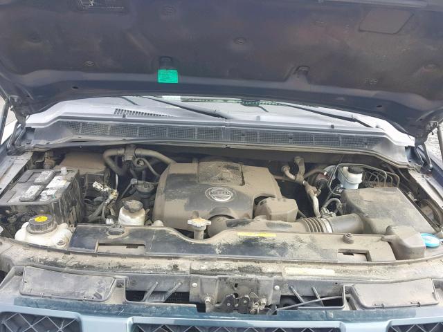 5N1AA08C77N711087 - 2007 NISSAN ARMADA SE GREEN photo 7