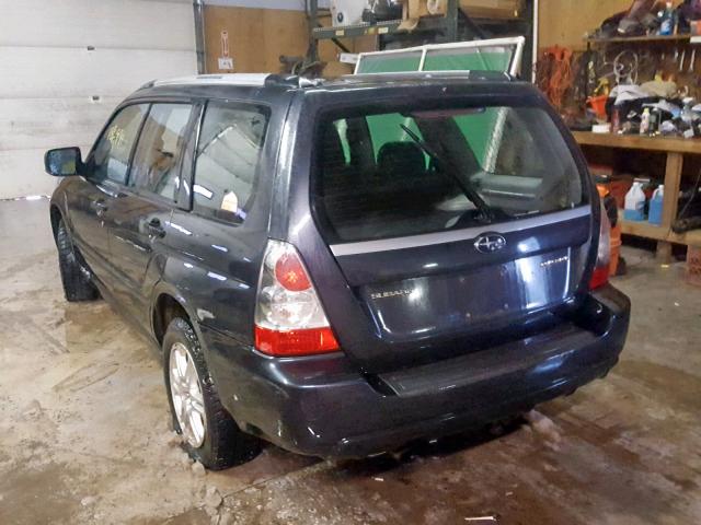 JF1SG666X8H724655 - 2008 SUBARU FORESTER S შავი ფოტო 3