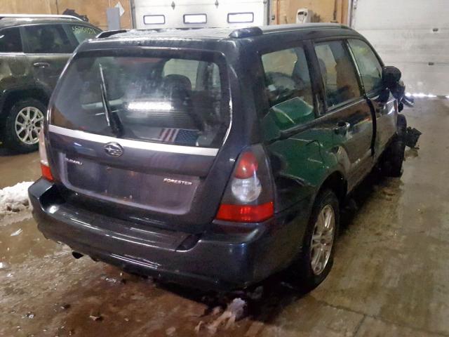 JF1SG666X8H724655 - 2008 SUBARU FORESTER S შავი ფოტო 4