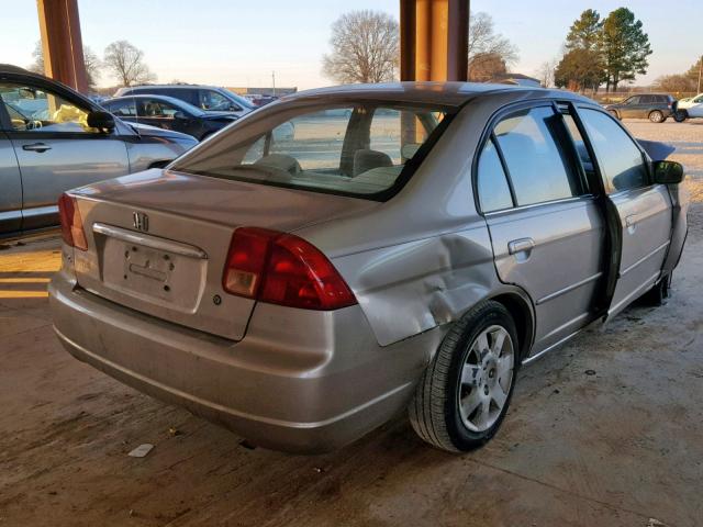 2HGES26712H509899 - 2002 HONDA CIVIC EX TAN photo 4