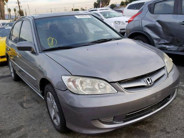 2HGES26754H534033 - 2004 HONDA CIVIC EX GRAY photo 1