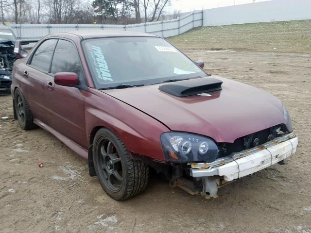 JF1GD79686G517765 - 2006 SUBARU IMPREZA WR MAROON photo 1