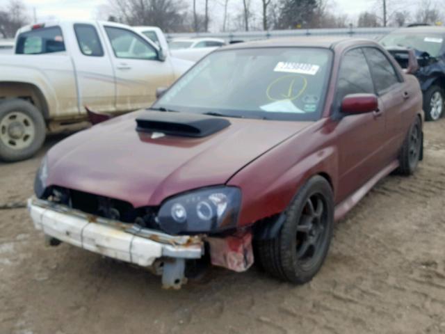 JF1GD79686G517765 - 2006 SUBARU IMPREZA WR MAROON photo 2