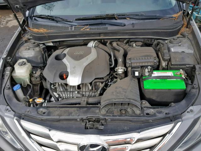 5NPEC4AB3CH406740 - 2012 HYUNDAI SONATA SE GRAY photo 7