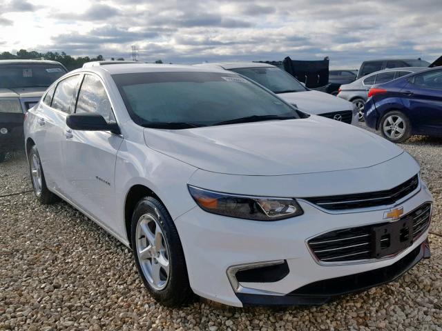 1G1ZB5ST0JF273890 - 2018 CHEVROLET MALIBU LS WHITE photo 1