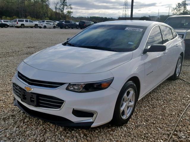 1G1ZB5ST0JF273890 - 2018 CHEVROLET MALIBU LS WHITE photo 2