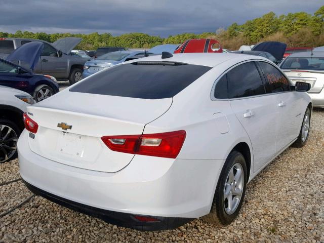 1G1ZB5ST0JF273890 - 2018 CHEVROLET MALIBU LS WHITE photo 4