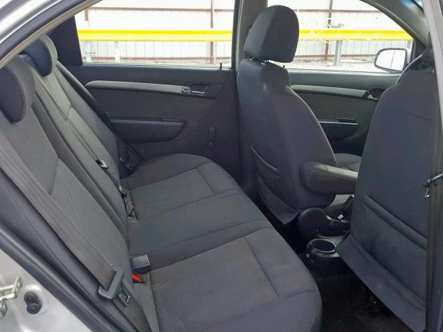 KL1TD5DE3BB193134 - 2011 CHEVROLET AVEO LS SILVER photo 6