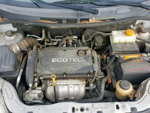 KL1TD5DE3BB193134 - 2011 CHEVROLET AVEO LS SILVER photo 7