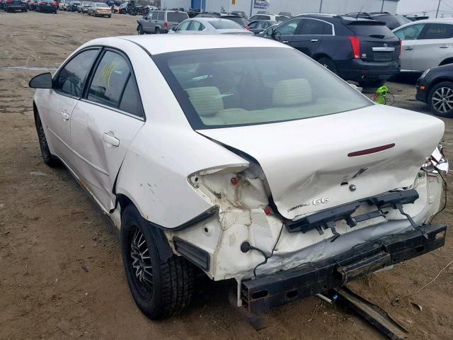 1G2ZF55B364266809 - 2006 PONTIAC G6 SE WHITE photo 3