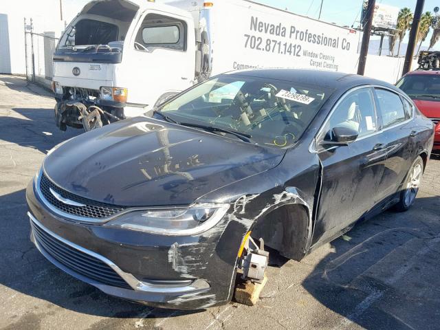 1C3CCCAB7GN159475 - 2016 CHRYSLER 200 LIMITE BLACK photo 2