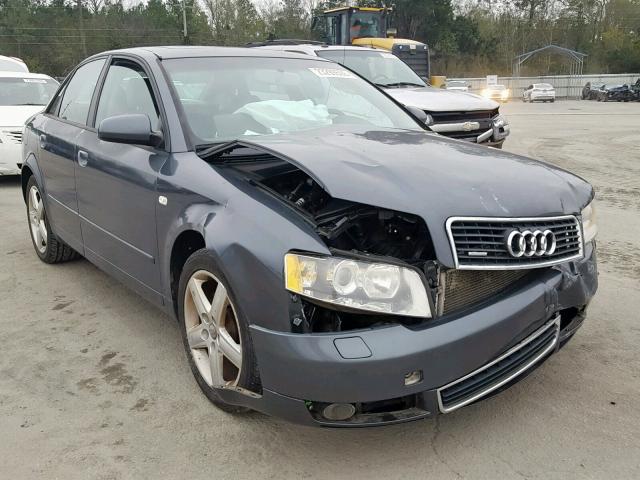 WAULC68E84A142049 - 2004 AUDI A4 1.8T QU GRAY photo 1