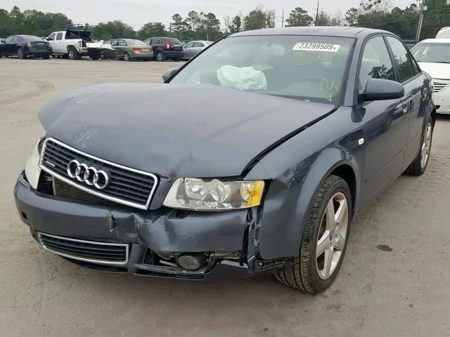 WAULC68E84A142049 - 2004 AUDI A4 1.8T QU GRAY photo 2