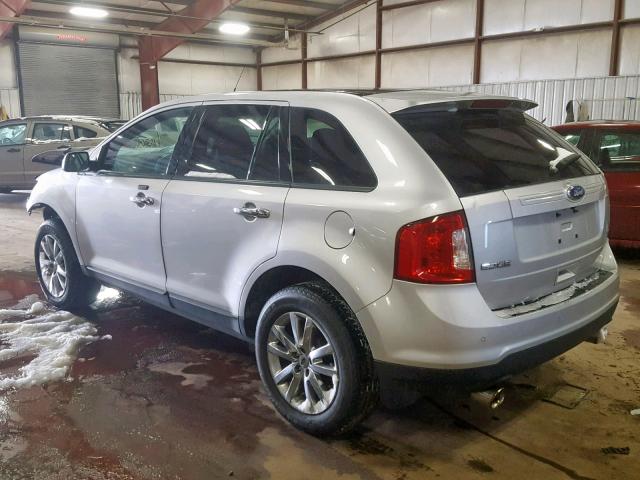 2FMDK3JC0BBB02997 - 2011 FORD EDGE SEL SILVER photo 3