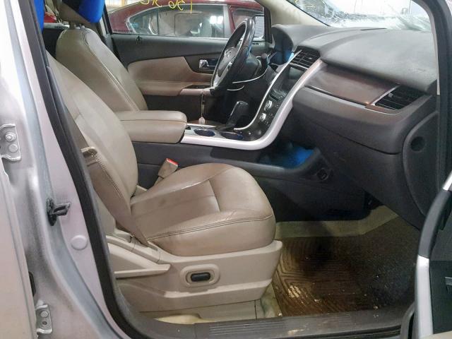 2FMDK3JC0BBB02997 - 2011 FORD EDGE SEL SILVER photo 5