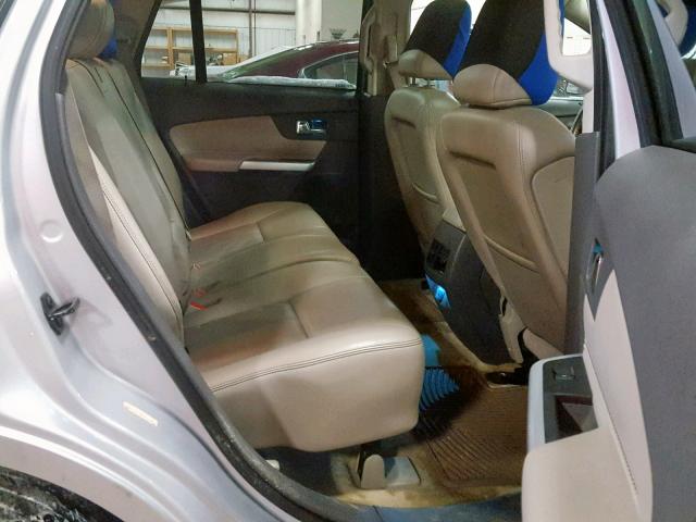 2FMDK3JC0BBB02997 - 2011 FORD EDGE SEL SILVER photo 6