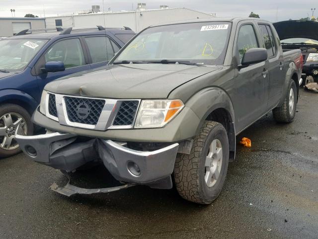 1N6AD07W55C413490 - 2005 NISSAN FRONTIER C 绿色 照片 2