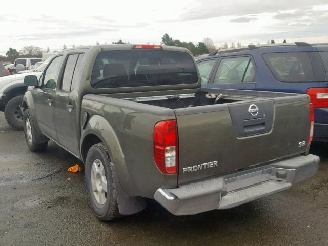 1N6AD07W55C413490 - 2005 NISSAN FRONTIER C 绿色 照片 3