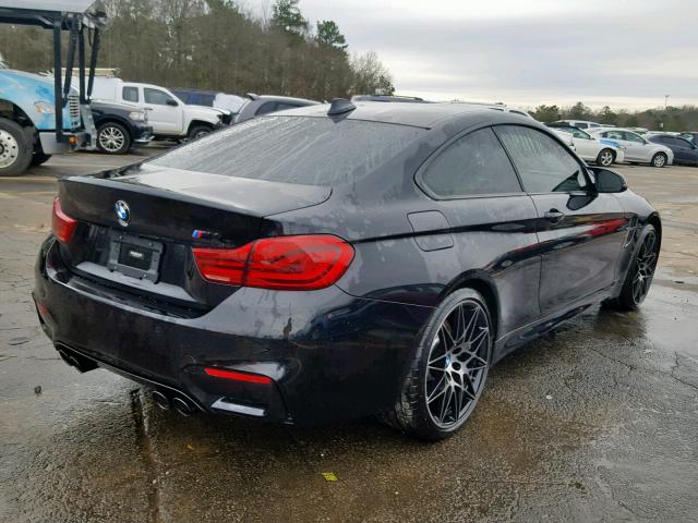 WBS4Y9C51JAC87412 - 2018 BMW M4 BLACK photo 4