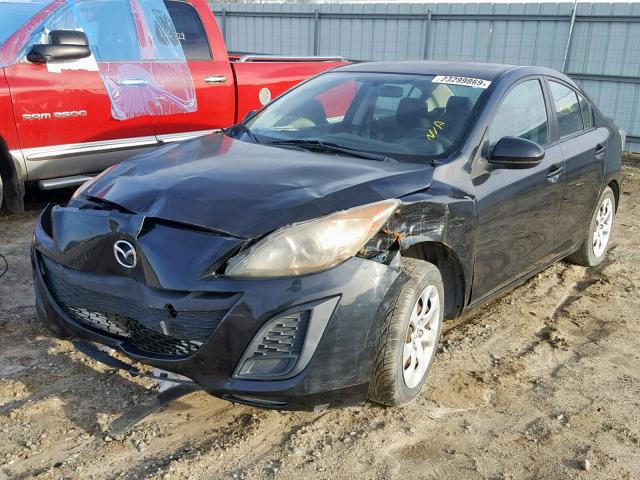 JM1BL1UF6B1408374 - 2011 MAZDA 3 I BLACK photo 2