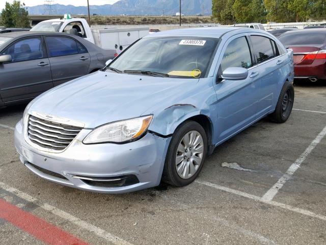 1C3CCBAB8DN735337 - 2013 CHRYSLER 200 LX BLUE photo 2