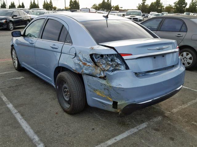 1C3CCBAB8DN735337 - 2013 CHRYSLER 200 LX BLUE photo 3