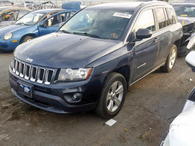 1C4NJDBB8ED841847 - 2014 JEEP COMPASS SP BLUE photo 2