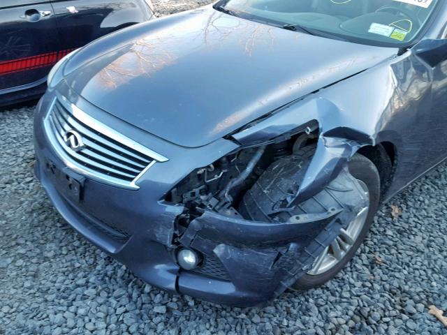 JN1CV6AR4AM455008 - 2010 INFINITI G37 GRAY photo 9