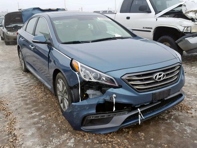 5NPE34AF4HH511975 - 2017 HYUNDAI SONATA SPO GRAY photo 1