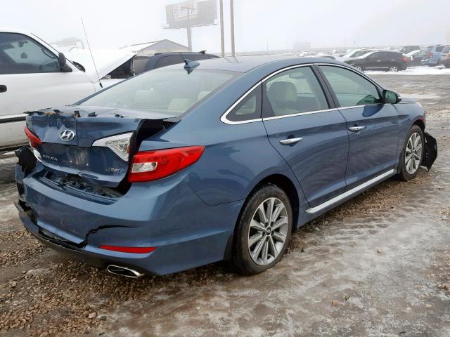 5NPE34AF4HH511975 - 2017 HYUNDAI SONATA SPO GRAY photo 4