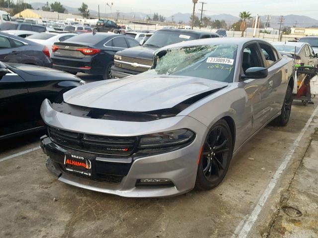 2C3CDXHG9JH187686 - 2018 DODGE CHARGER SX BLACK photo 2